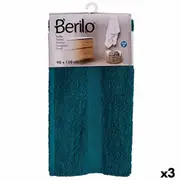 Bath Towel 90 x 150 Cm Blue 3 Units
