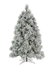 National Tree Company HGTV 7.5ft Flocked Bavarian Pine Tree