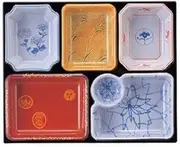 Shokado 1 inch Long Length A-2 Luminous partition? W Painted Machine Washable [29 x 23.6 x 3.5 cm] Heat Resistant ABS Resin, Dishwasher Safe (7-332-2), Restaurants, Inns, Japanese Tableware,