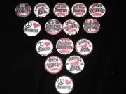 Ohio Buckeyes flat back buttons or pin badges cabochons embellishments magnets