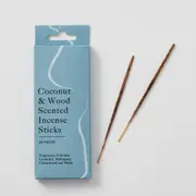 Pilbeam Living Coconut & Wood Scented Incense Sticks 60pcs