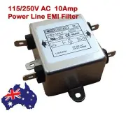 10A 250V EMI/ RFI In Line Power Noise Filter