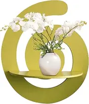 Swirl Display Wall Shelf | Wooden Wall Storage Rack,Creative Wall Storage Rack, Decorative Wall Altar Shelf for Nursery Bedroom