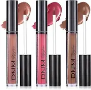 YBUETE 3 Colors Matte Lipstick, Lip Stain Sets for Women, Long-Lasting & Waterproof Matte Liquid Lipstick, High Pigmented Matte Silky Velvet Lipstick, Non-Stick Cup Lip Makeup for Women Girls