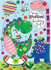 Rawr-Some Children's Letter Writing Set Wallet by Rachel Ellen Designs - Dinosaur