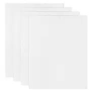 10x8" Canvas Boards for Painting, 4Pack 100%Cotton Blank Canvas Panel, White