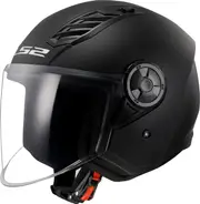 LS2 OF616 Airflow II Solid, open face helmet , color: Matt-Black , size: XXL