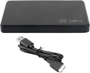 SATA to USB 3.0 Solid State Enclosure Mobile Hard Disk Cassette Plastic 2.5In with USB3.0/2.0 Cable for HDD SSD External Storage