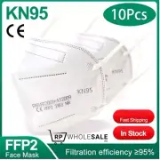 KN95 Mask Disposable Respirator Face Mask 5 Layers 3D Certified ** 10PCS