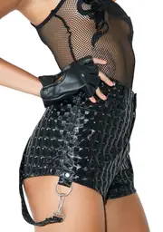 [Club Exx] Dark Hyperion Hologram Shorts