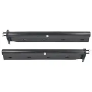 30" Straight Mud Flap Hangers Spring Loaded 1-1/8" Bolt Semi Truck Round Tube