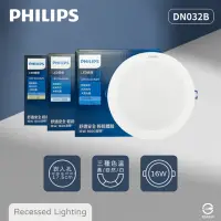 在飛比找momo購物網優惠-【Philips 飛利浦】2入組 LED崁燈 DN032B 