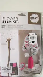 NIP Stick Brown Flower Stem Kit By W R Memory Keepers