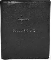 [FOSSIL] Men's RFID-Blocking Leather Passport Case Wallet for Men