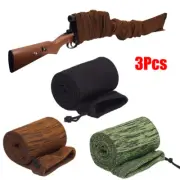 3 PC 54" Shotgun Rifle Storage Sock Gun Sleeves Silicone Treated Gun Cover Case