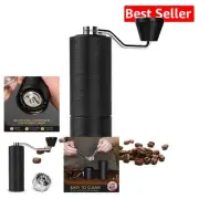 Elegant Manual Coffee Grinder – Perfect for Espresso, Pour Over, French Press