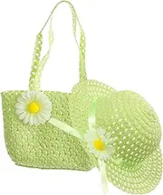 [Ipetboom] 1 Set and Handbag Lightweight Summer Sunshade Hat Cute Beach Bag for Little Stylish Sun Protection Versatile Beach Costume Accessories