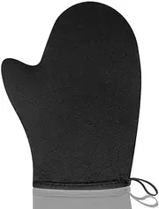 GAIYAH Self Tanning Mitt Applicator - Soft, Streak-Free, Black, All Skin Tones, Radiant Tan