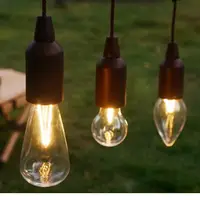在飛比找momo購物網優惠-【May Shop】兩入組 露營燈復古照明LED拉線燈帳篷燈