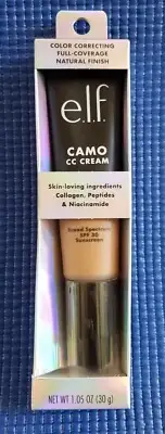e.l.f. Camo CC Cream Color Correcting Full Coverage Natural Finish Tan 425 N