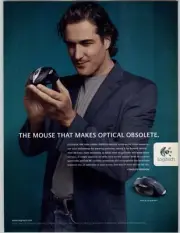 2004 Logitech MX 1000 Cordless Laser Mouse Pop Art Vintage Magazine Print Ad