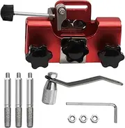 Chainsaw Chain Sharpener, Aluminium Alloy Chainsaw Sharpeners with 3 Bits, Hand-Cranked Portable Chain Sharpening Tool for Chain Saws and Electric Saws