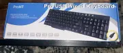 ProHT USB Wired Keyboard USB, ROHS 104 Key IBM PC Windows Spill Resistant CE