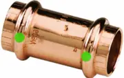 78047 ProPress Zero Lead Copper Coupling with Stop 1/2-Inch P x P, 10-Pack