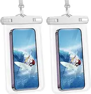 Heliosea Waterproof Phone Pouch[2Pack], 7.2" Waterproof Dry Bag Clear Waterproof Phone Bag Case Portable Compatible for iPhone16 15 14 13 12 Pro Max Plus XS XR Galaxy S24 S23