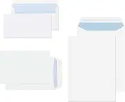 Mixed Size Standard Pack Envelopes DL C5 C4 No Window Secure SELF Seal Plain White Home Office Business Mail (8X Standard DL / 8X C5 / 8X C4 Envelopes)