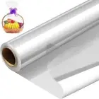Clear Cellophane Wrap Roll, 40cm X 30m Thick Sheer Cellophane Wrap Transparent