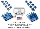 ANDIS 17pc Guide ATTACHMENT COMB SET&UltraEdge 30 BLADE*Fit AGC Oster A5 Clipper