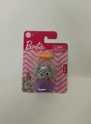 BARBIE Accessories Bunny Rabbit With Carrier and Carrot NIB Grey Orange