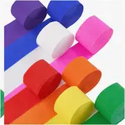 Rainbow Rollers - 656ft of Crepe Paper Streamers for Party, Birthday, and Weddin