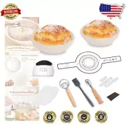 10-Inch Round Sourdough Bread Proofing Basket Kit - All Essential Baking Tools