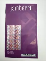 Jamberry Nail Wraps Once Upon A Time Full sheet (pink sparkle Chevron/glitter)