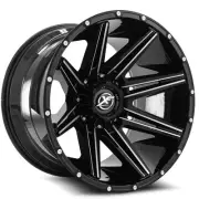 17x9 XF Off-Road XF-220 Gloss Black & Milled Wheel 6X135/6x5.5 (12mm)