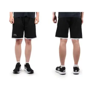 【FIRESTAR】男吸排訓練籃球褲-運動短褲 五分褲 針織 黑白銀(B3205-10)