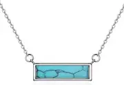 [CRMAD] Dolphin/Larimar/Mermaid/Palm Tree/Fishing/Surf Beach Necklace Sterling Silver Starfish Teardrop Ocean Jewelry for Women