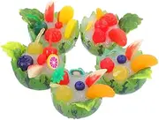 GRIRIW Mini Simulation Watermelon Bowl Artificial Fruit Decor Imitation Fruit Model Photo Prop Decorative Showcase