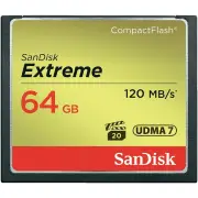 SanDisk Extreme CompactFlash 64GB 120MB/s Memory Card | Black