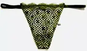 medium - NWT Victoria's Secret mesh string thong panty $14.50 tag (c85 d)