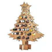 Wooden Christmas Tree Beer Bottle Holder 24 Days Countdown Advent Calendar Decor Wine Stand For 24 Wine Bottle Party Decoration TAO 1
