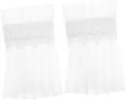 [MOBUTOFU] Clown Ruffle Collar Cuffs Pleated Shirt Sleeves Soft Fake Wrist Sleeves for Women Elegance Enhancer