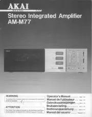 Akai AM-M77 Amplifier Owners Instruction Manual