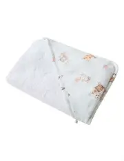 [Snuggle Hunny] Kittens Organic Hooded Baby Towel in White