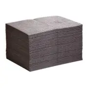 Absorbent Pads Universal Sorbent Heavy Duty Spill Cleanup 22 Gal 100 Pack Gray