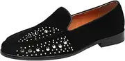 [ELANROMAN] Men's Swagger Studded Ornament Driving Dress Loafers Leather Shoes