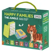 Sassi Games Happy Families Jungle Game Kids/Children Educational Activity 4y+