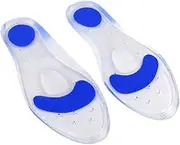 Vaguelly 1Pair Silicone Arch Cushions Shock Absorbing Sports Insoles for Foot Care Comfortable Shoe Pads for Men for Active Lifestyles